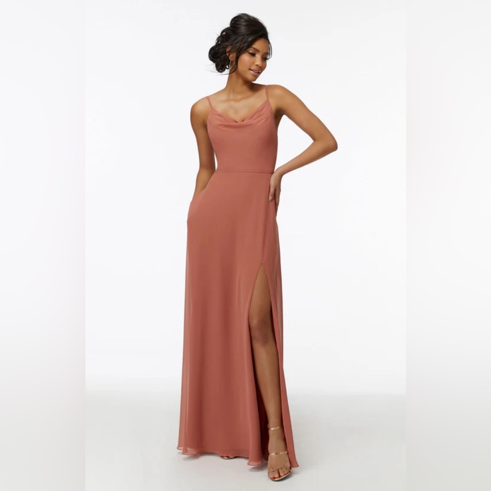 Madeline Gardner Terracotta Floor-length dress